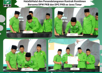 DPC PKB Trenggalek menandatangani Kontrak Komitmen Bersama DPW PKB Jawa Timur