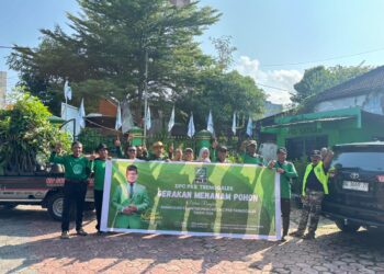 PKB Trenggalek Tanam Pohon, Tegaskan Komitmen sebagai Partai Hijau